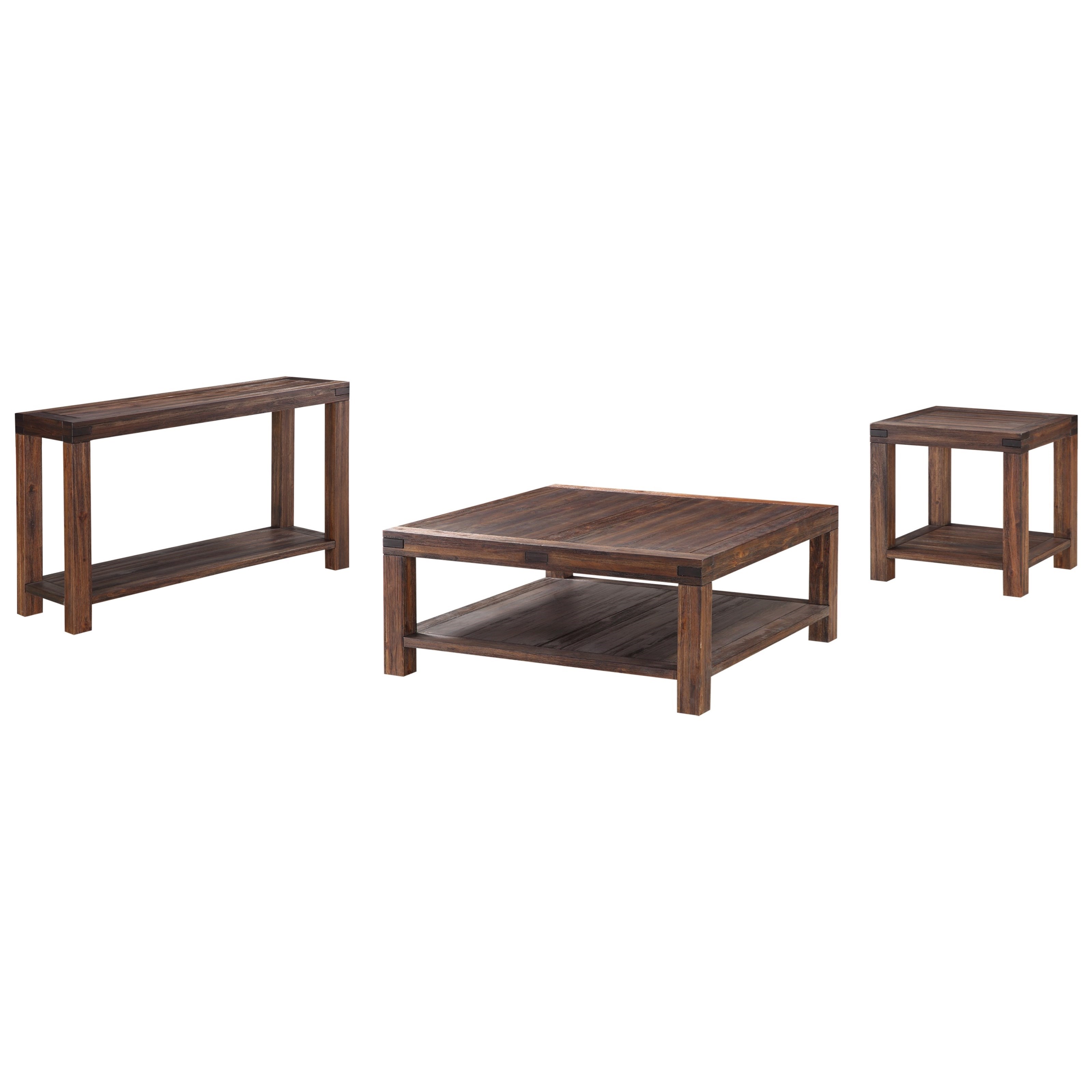 Modus International Meadow Solid Wood Square Coffee Table Reeds